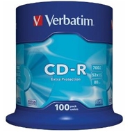 PŁYTA CD-R 700MB VERBATIM CAKE 100