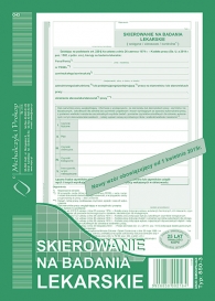 DRUK SKIEROWANIE NA BADANIA LEKARSKIE 850-3 M&P