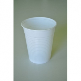 KUBEK PLASTIKOWY NA WODĘ BIAŁY 200ml